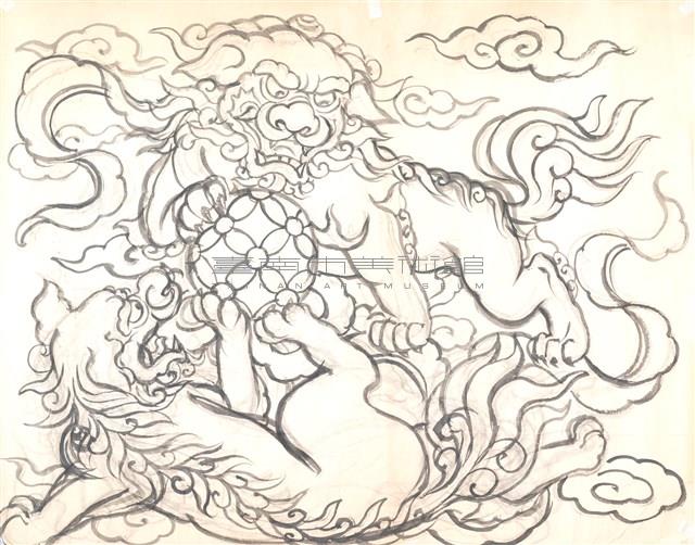 雙獅戲球藏品圖，第1張