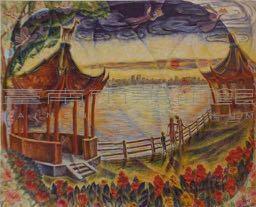 高雄大貝湖(澄清湖)之黃昏藏品圖，第1張