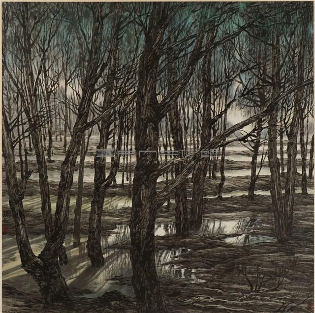 天際霞光入水中藏品圖，第1張