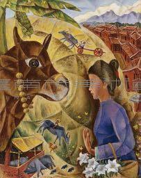 客家少女與牛藏品圖，第1張