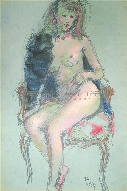 裸女速寫藏品圖，第1張