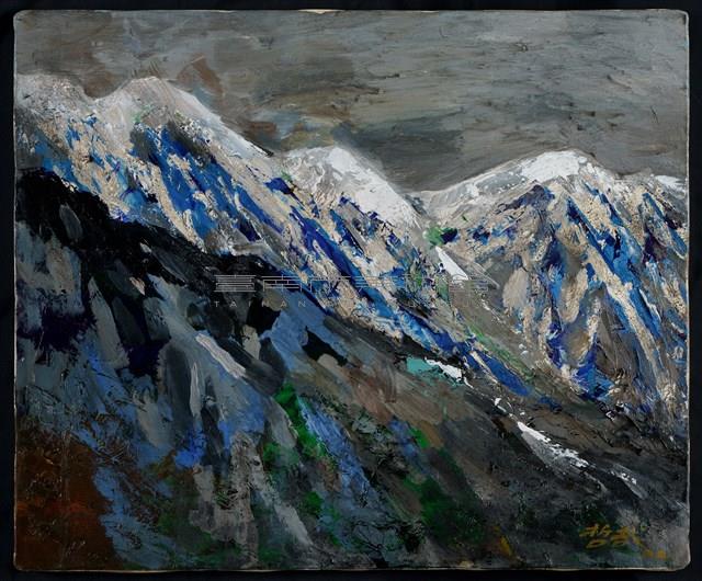 山岳殘雪藏品圖，第1張