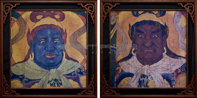 開元寺門神：四大天王-南方增長天王(風)、北方多聞天王(雨)藏品圖，第1張