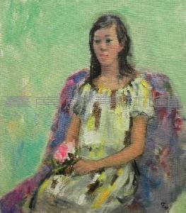 花洋裝少女藏品圖，第1張