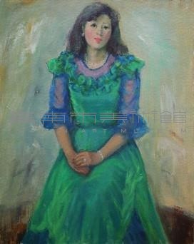 綠衣女子藏品圖，第1張