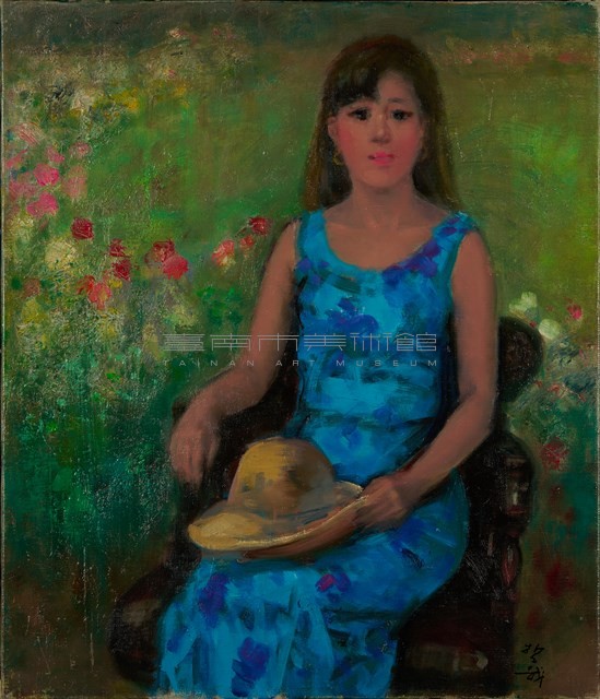 藍衣少女藏品圖，第1張