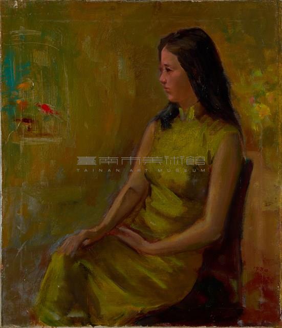 黃色旗袍的少女藏品圖，第1張