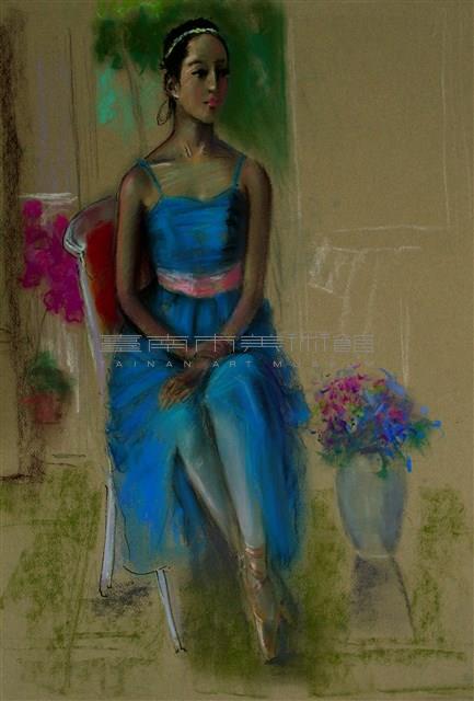 藍色舞衣的女子藏品圖，第1張