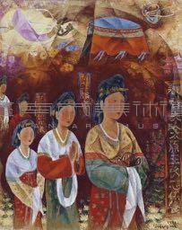 禮佛圖(莫高窟)藏品圖，第1張