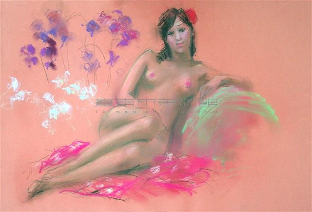 側坐的裸女藏品圖，第1張