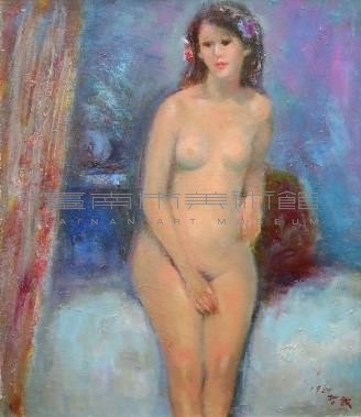 裸婦(2)頭上有簪兩朵花藏品圖，第1張