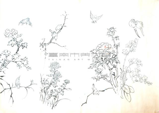 花鳥四屏藏品圖，第1張