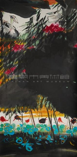 鴻雁-游魚四屏荷(二)藏品圖，第1張