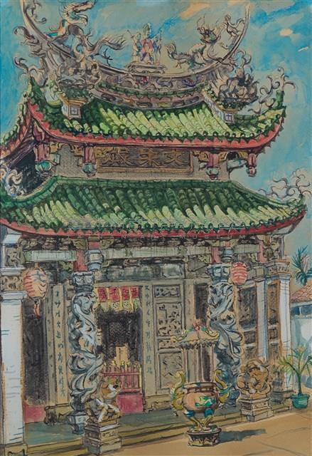 安平祠廟畫-文朱殿藏品圖，第1張