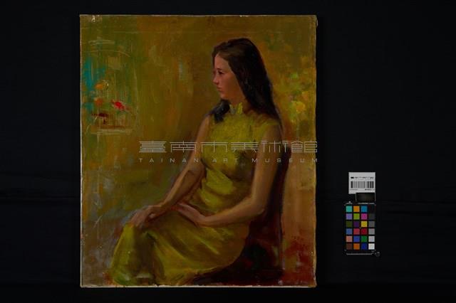 黃色旗袍的少女藏品圖，第2張