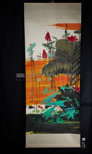 鴻雁-游魚四屏荷(四)藏品圖，第2張