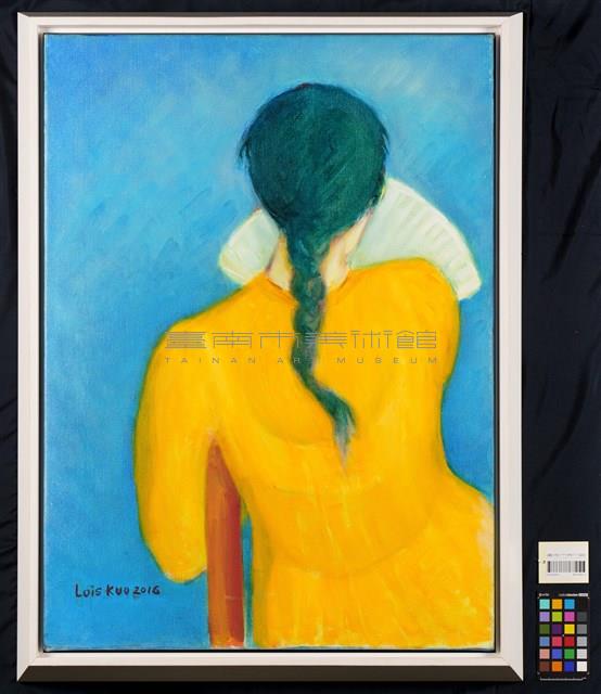 黃衣持扇女子藏品圖，第2張