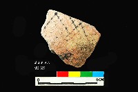 芝山岩文化黑彩陶容器底部藏品圖，第1張