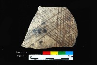 芝山岩文化黑彩陶容器腹片藏品圖，第1張