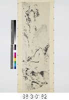 指畫達摩面壁圖藏品圖，第1張