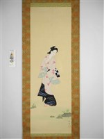 山川秀峰(美人圖)藏品圖，第2張