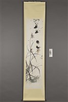 林竹生(雙雀牡丹圖、燕鳥蘆菊圖、雄雞秋菊圖、雀梅靈芝圖)藏品圖，第2張