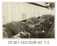 日月潭第二發電所竣工寫真（發電所內部)藏品圖，第1張