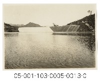 日月潭第二發電所竣工寫真（頭社堰堤）藏品圖，第1張