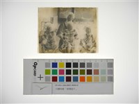 玻璃底片(母子合照)藏品圖，第1張