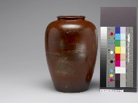 日據時期臺灣手工銅雕落款玉軍藏品圖，第1張