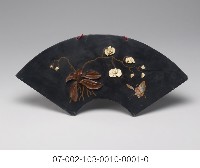 臺灣漆器扇型蝴蝶蘭藏品圖，第2張