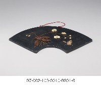 臺灣漆器扇型蝴蝶蘭藏品圖，第4張