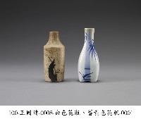白瓷竹葉四角花瓶藏品圖，第1張