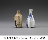 冰裂黃瓷委角梅花花瓶藏品圖，第1張
