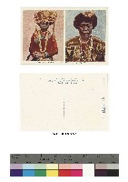 台灣名所風俗明信片-附封套-ババウバ藩タナシウ社頭目夫婦藏品圖，第1張