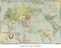 大東亞戰下の最新世界地圖藏品圖，第1張
