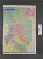 直轄臺北市街道圖（背面為臺北市鄰界市街圖）藏品圖，第1張