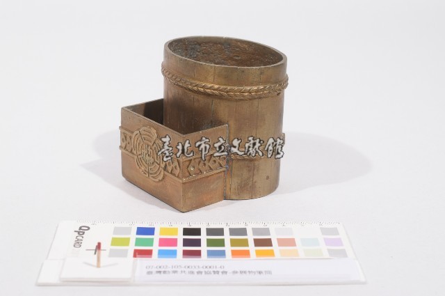 臺灣勸業共進會協贊會-參展物筆筒藏品圖，第1張