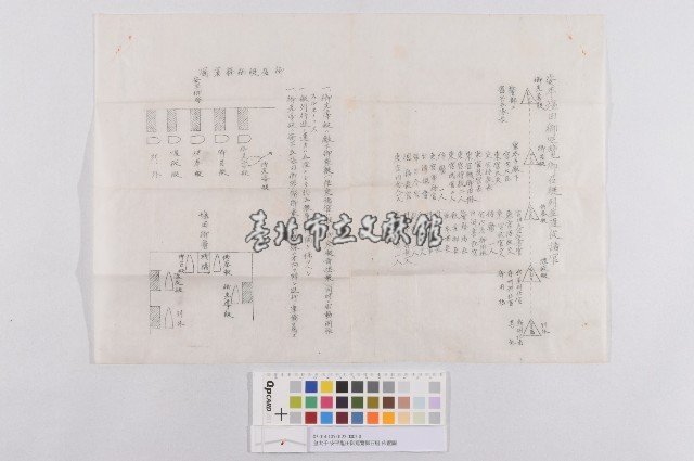 皇太子-安平塩田御巡覽御召艇-佈置圖藏品圖，第1張