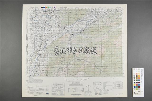 美製版臺灣五萬分之一地形圖─桃園藏品圖，第1張