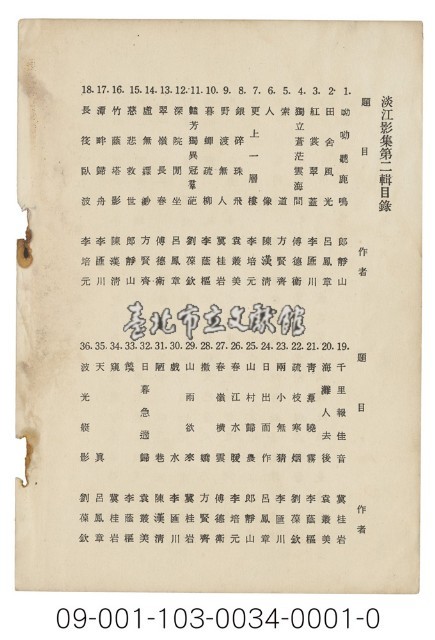 淡江影集（第二輯）藏品圖，第2張