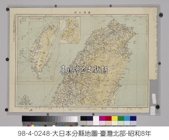 臺灣北部(大日本分縣地圖)藏品圖，第1張
