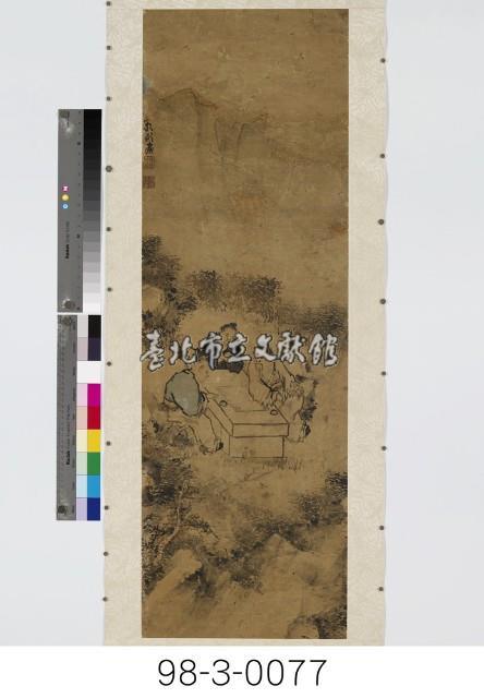 指畫對奕人物圖藏品圖，第1張