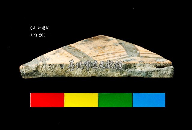 芝山岩文化黑彩陶容器腹片藏品圖，第3張