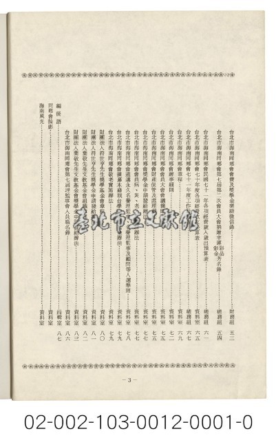 海外族譜文獻（海南同鄉會會刊 71年贈送）藏品圖，第4張