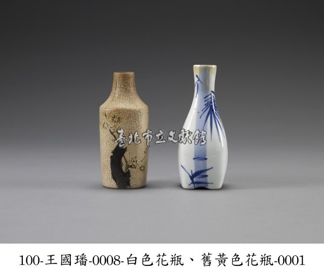 白瓷竹葉四角花瓶藏品圖，第1張