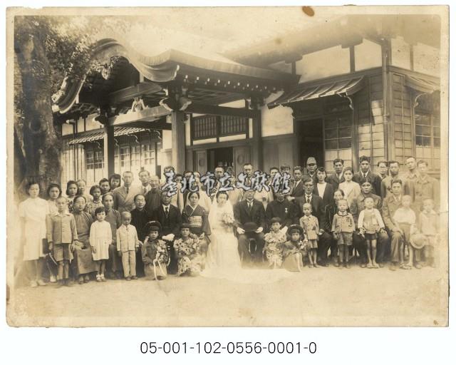 日治時期婚禮合照藏品圖，第1張