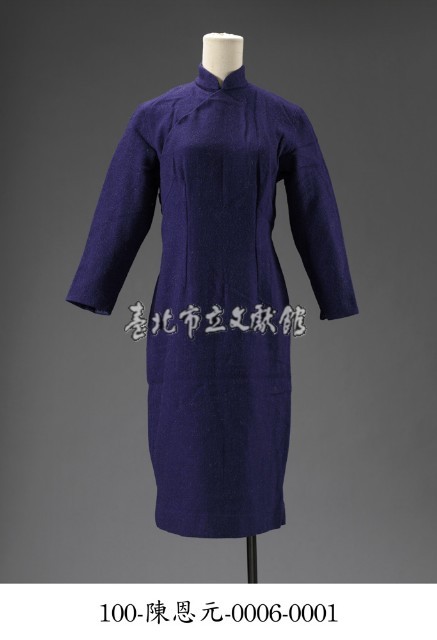 女祺袍長袖型衣服藏品圖，第1張