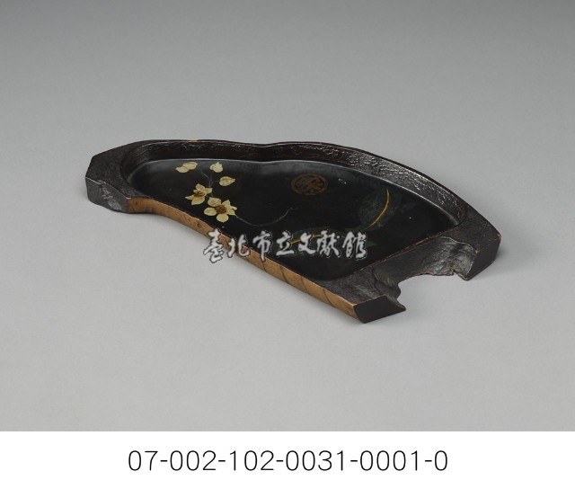 臺灣竹頭蘭花漆茶盤藏品圖，第1張