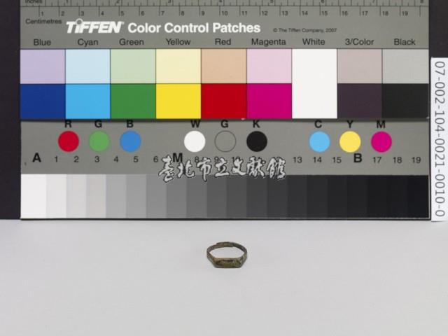 原住民銅指環(有戒臺)藏品圖，第1張